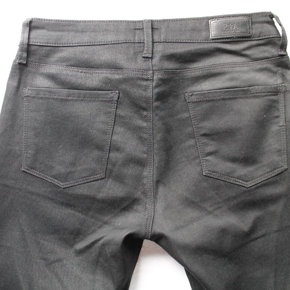 RtA Mid-Rise Skinny Jeans Black Size 25 - Picture 5 of 8